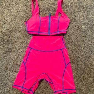 Buff Bunny Nylon/Spandex sports bra & shorts